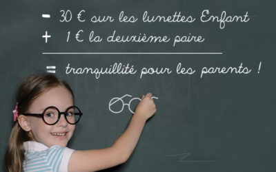 -30€ sur les lunettes enfants