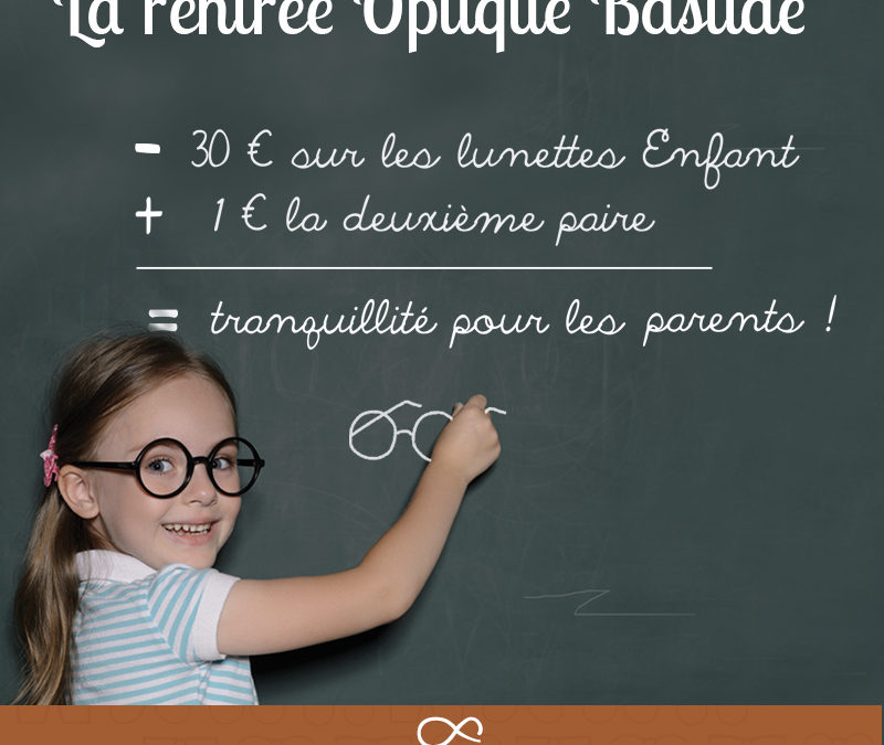 -30€ sur les lunettes enfants